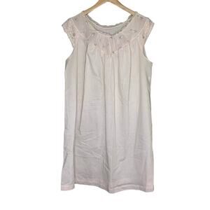 Vintage Sears Pajamas Night Gown 80s 70s Cottage Core Garden Retro Large